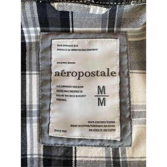Aeropostal Women’s Cotton Plaid Double-breasted Jacket, Excellent condition, SzM - Picture 4 of 6
